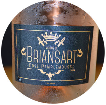 Aller vers les pasges consacrées au vin rosé pamplemousse pétillant Vicomte de Briansart